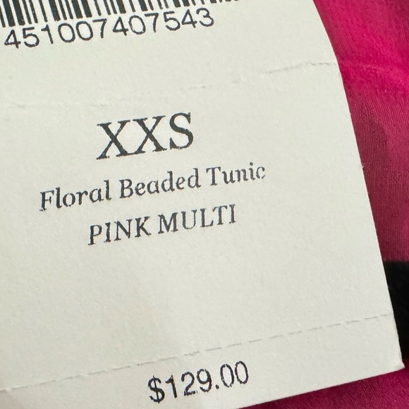 New Boston Proper Resort Embroidered Sheer Tunic Top Womens Sz XXS MSRP $129 - Picture 8 of 12